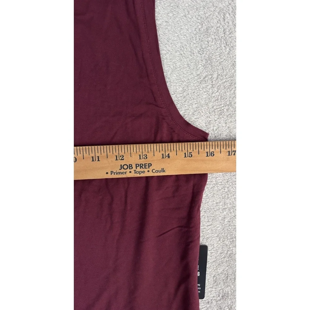 Express NWT Women L 2 Piece Lot Fushia Ribbed Knit Top Burgundy Bodysuit 0814